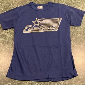 Vintage Garan 80’s DALLAS COWBOYS Blue Tee Small